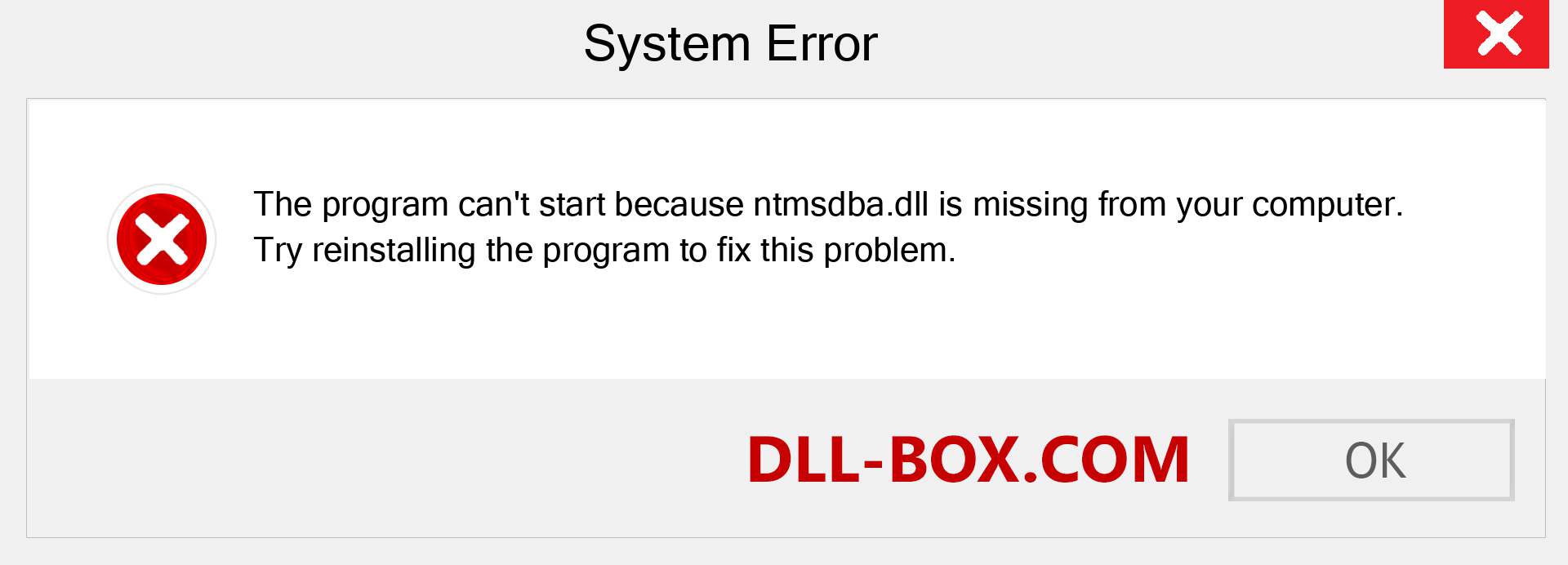  ntmsdba.dll file is missing?. Download for Windows 7, 8, 10 - Fix  ntmsdba dll Missing Error on Windows, photos, images